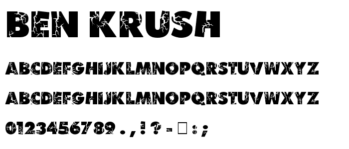Ben Krush font